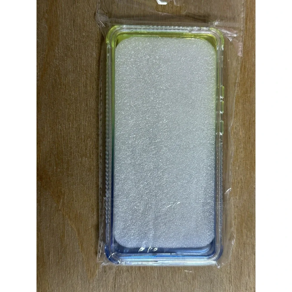 Motorola‎ Edge 30 Phone Case Full-Body Rugged Transparent Yellow Blue